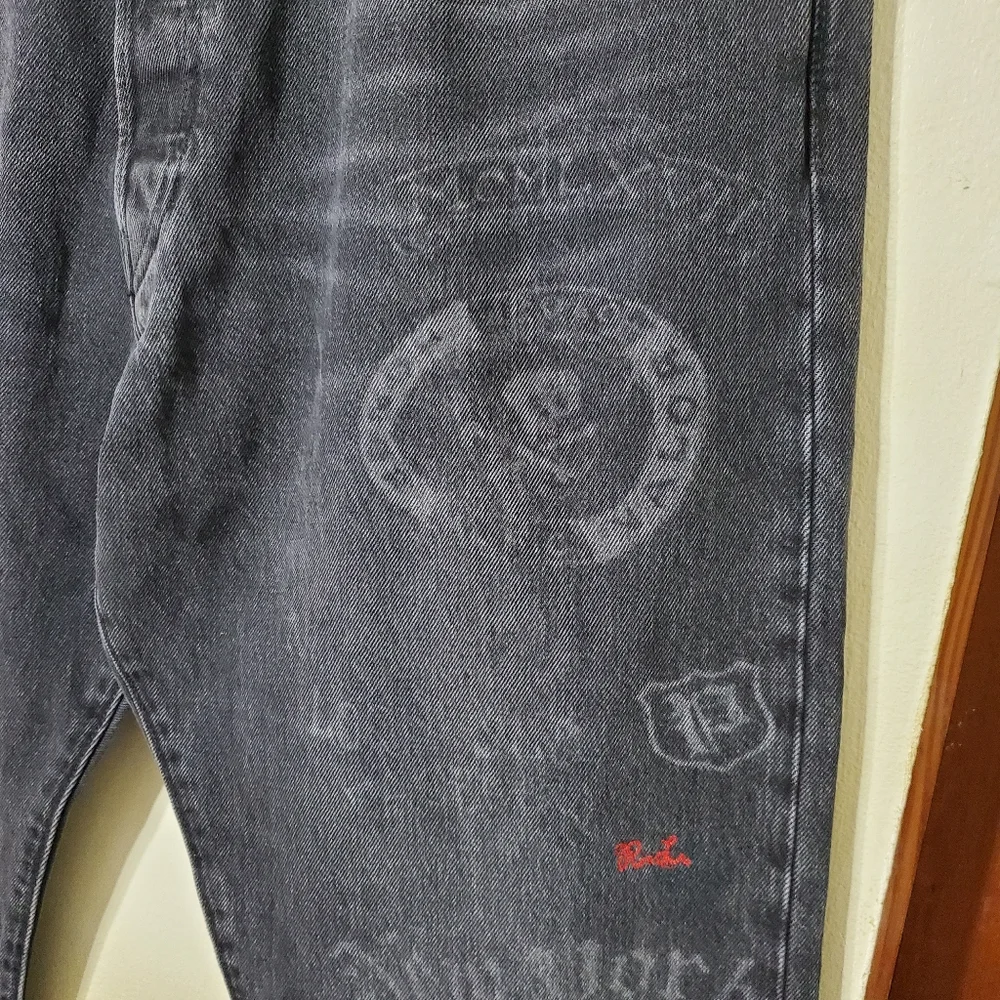 Polo Ralph Lauren RL Tigers Varsity P Graffiti Classic Fit Jeans - Picture 2 of 15